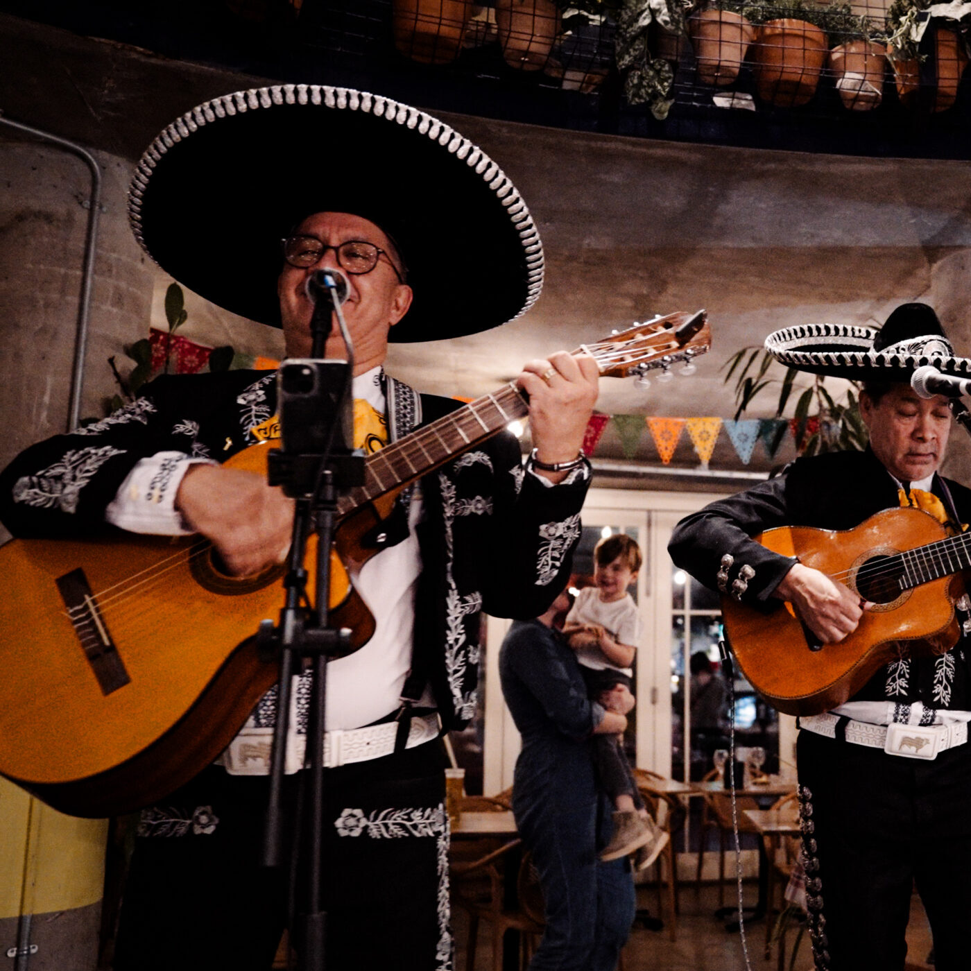 Mariachi band performing at Shelter Hall for Day of the dead celebrations